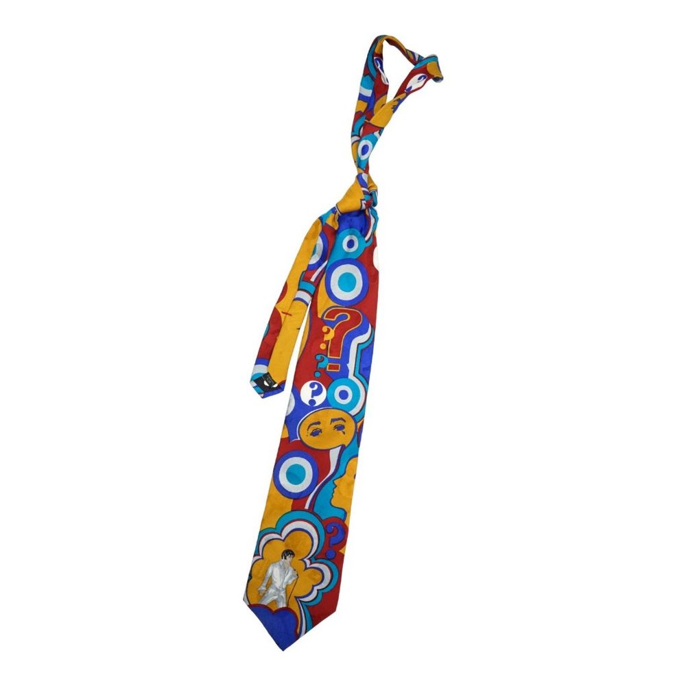 Vintage Elvis Presley Collections Superba Suspicious Minds Necktie Italian Silk